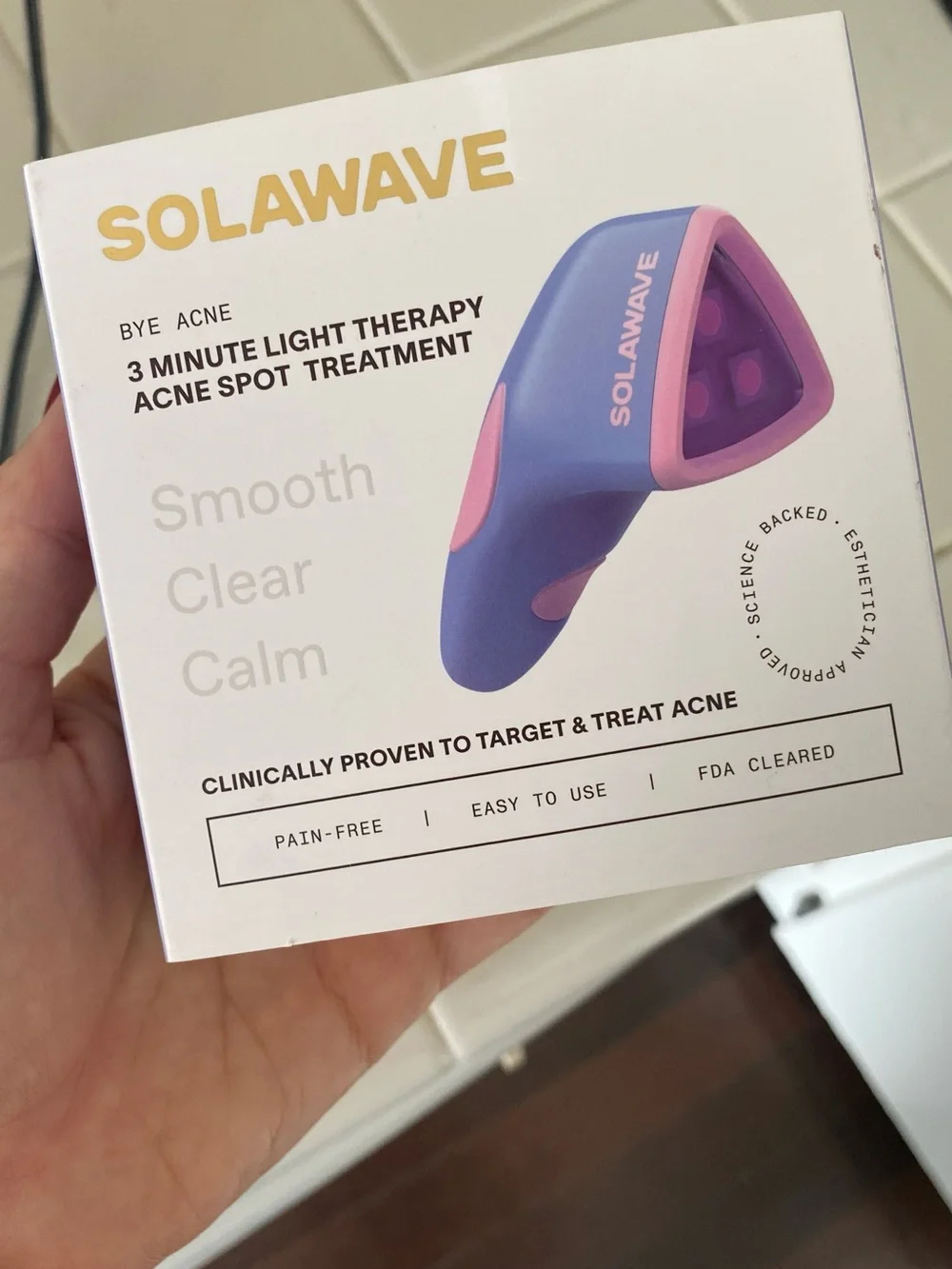 Solawave Purple & Pink 3-Minute Light Therapy Acne Spot Treatment